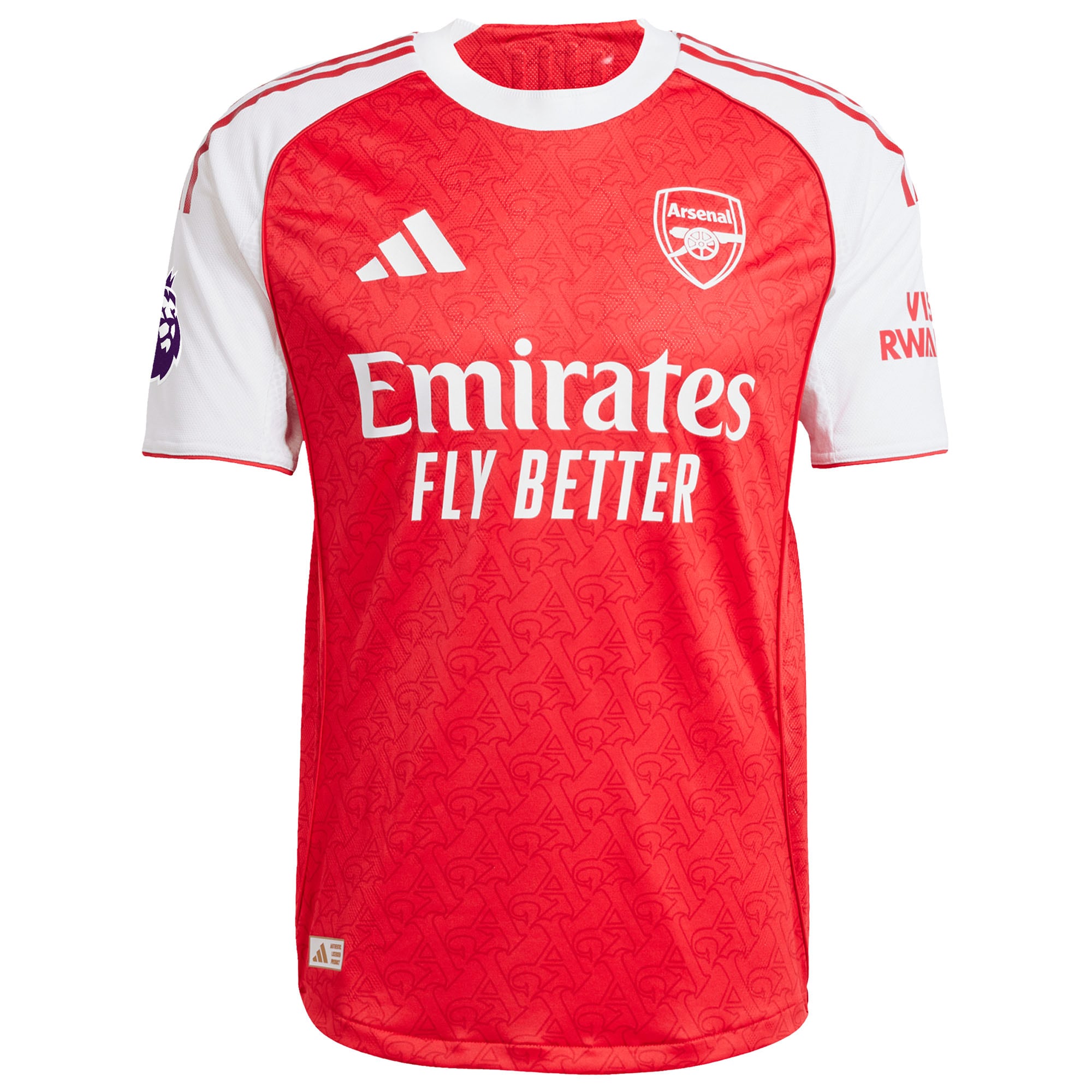 Kai Havertz Arsenal home jersey adidas authentic in red and white with Emirates Fly Better 