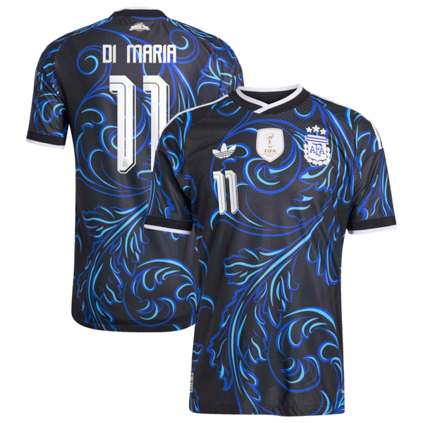 Soccer Intl Angel Di Maria Argentina National Team 2026 Away Authentic Jersey Black