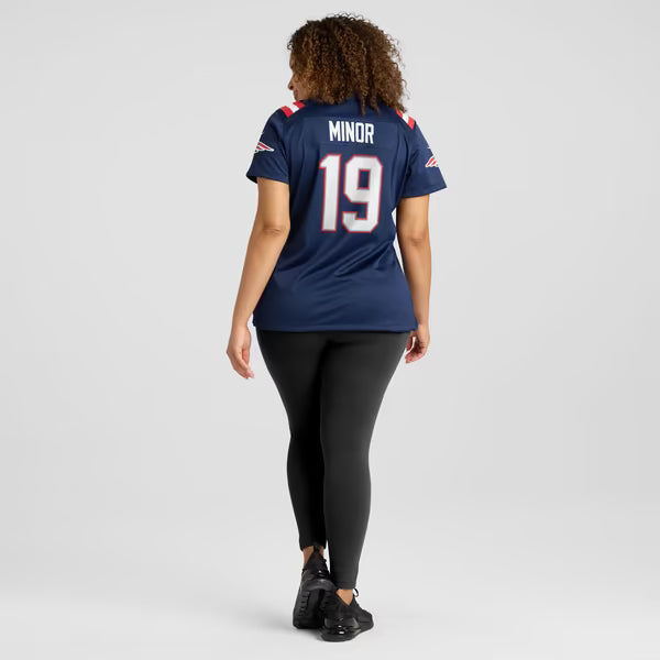 Kobee Minor New England Patriots Soccer Intl Women's Team Game Jersey - Navy