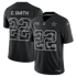 Emmitt Smith Dallas Cowboys Soccer Intl 2026 Salute to Service Retired Player Stitched Limited Jersey - Black