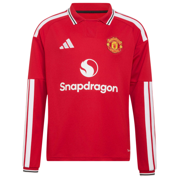Soccer Intl Bruno Fernandes Manchester United 2026/27 Home Replica Long Sleeve Jersey Red