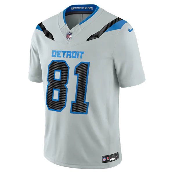 Calvin Johnson Detroit Lions Soccer Intl 2026 Rivalries Collection Stitched Limited Jersey - Silver
