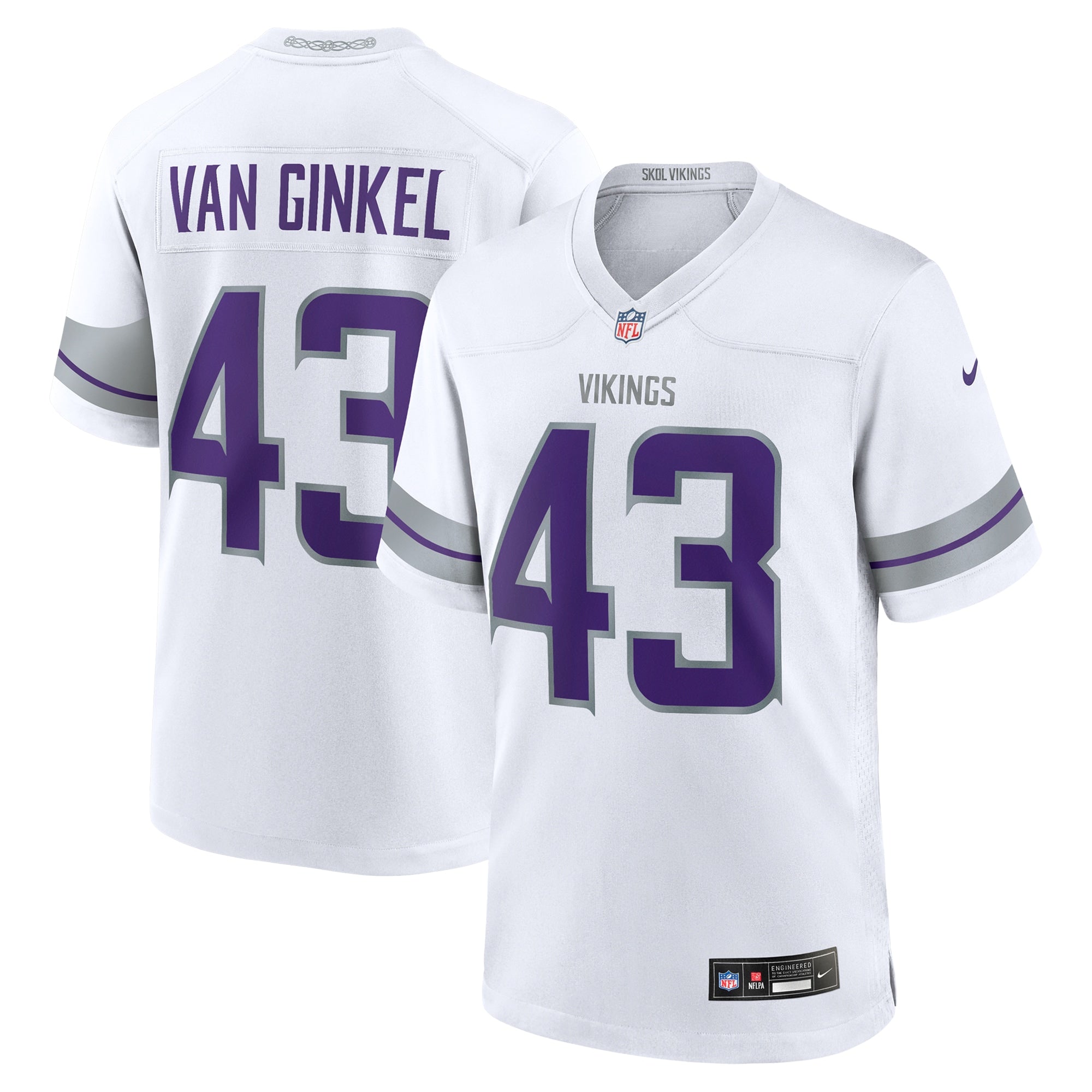 Soccer Intl Andrew Van Ginkel Minnesota Vikings Game Jersey Purple