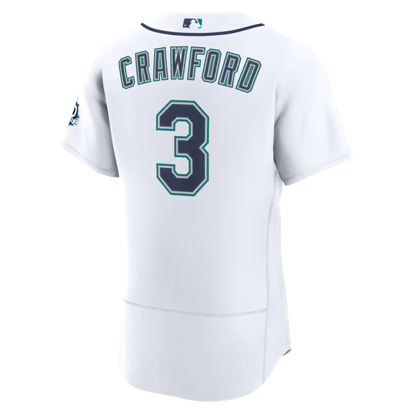 J.P. Crawford Seattle Mariners Soccer Intl Home 50th Season Authentic Jersey - White