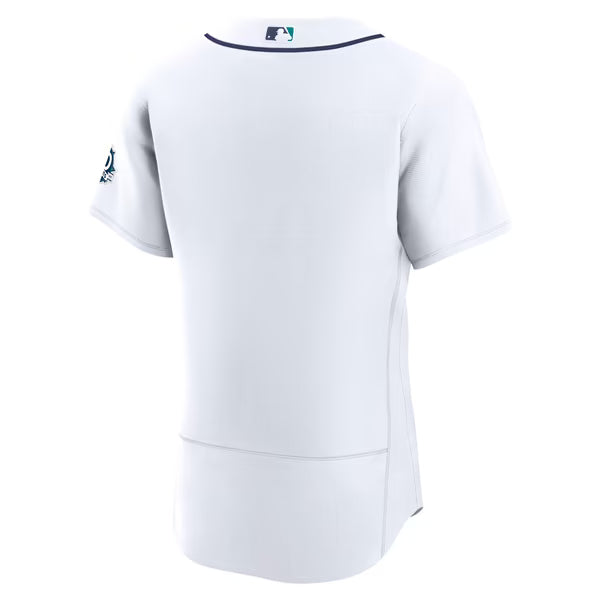 Seattle Mariners Soccer Intl 50th Anniversary Patch Home Authentic Jersey - White