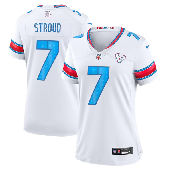 C.J. Stroud Houston Texans Soccer Intl Women's 2026 Rivalries Collection Game Jersey - White