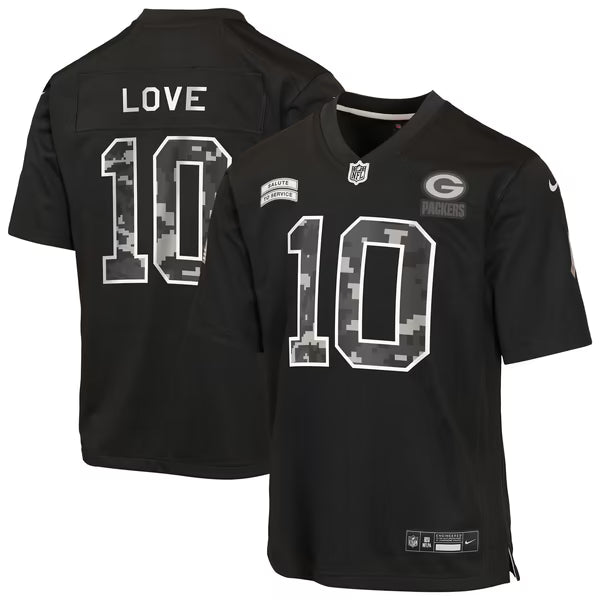 Soccer Intl Love Green Bay Packers Soccer Intl Youth 2026 Salute to Service Game Jersey - Black