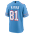 Jaren Kanak Tennessee Titans Soccer Intl Team Game Jersey - Light Blue