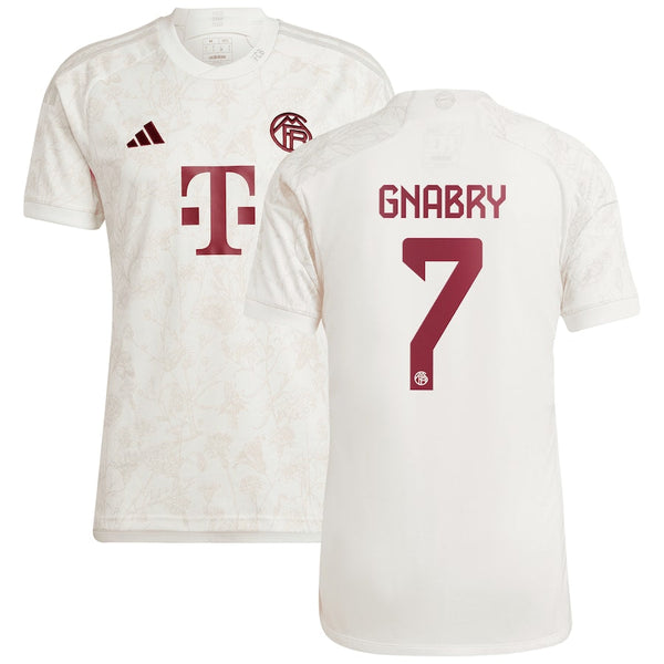 Serge Gnabry Bayern Munich  2023/24 Third Jersey - White