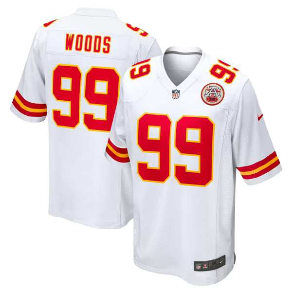 Peter Woods Kansas City Chiefs Soccer Intl Game Jersey - White