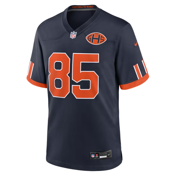 Cole Kmet Chicago Bears Soccer Intl 2026 Rivalries Collection Game Jersey - Navy