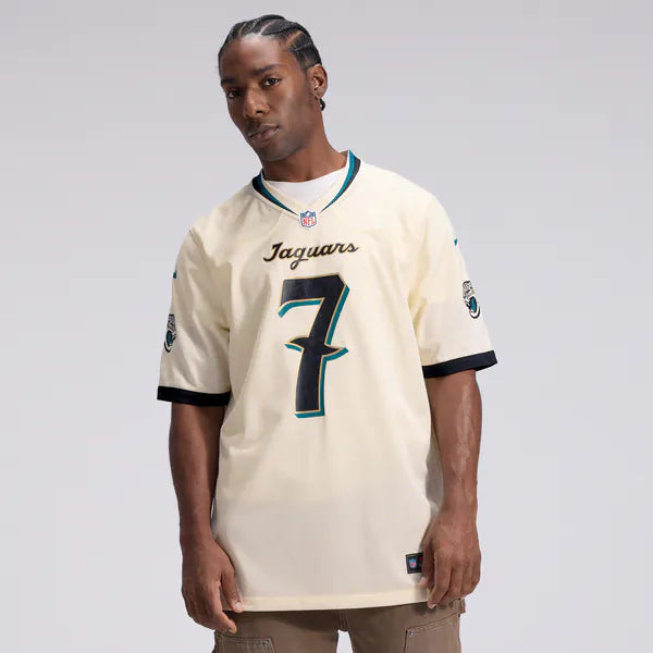 Brian Thomas Jr. Jacksonville Jaguars Soccer Intl 2026 Rivalries Collection Game Jersey - Natural