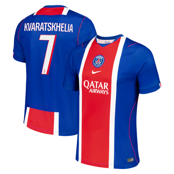 Soccer Intl Khvicha Kvaratskhelia Paris Saint-Germain 2026/27 Home Stadium Replica Jersey Blue