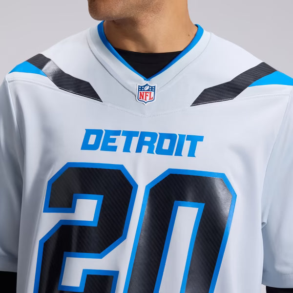 Barry Sanders Detroit Lions Soccer Intl 2026 Rivalries Collection Game Jersey - Silver