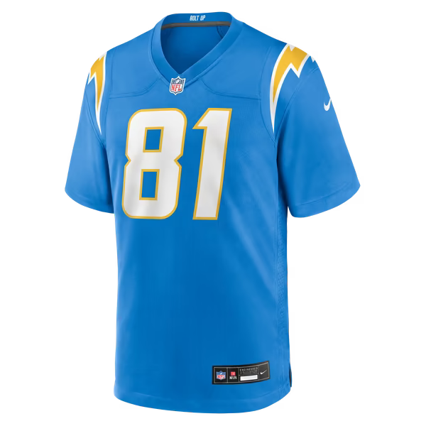 Patrick Herbert Los Angeles Chargers Soccer Intl Team Game Jersey - Powder Blue