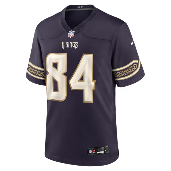 Randy Moss Minnesota Vikings Soccer Intl 2026 Rivalries Collection Game Jersey - Purple