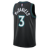 Jaden McDaniels Minnesota Timberwolves Soccer Intl Brand Unisex Swingman Jersey - Statement Edition - Black