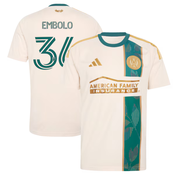 Breel Embolo Atlanta United FC Soccer Intl 2026 Spirit of '96 Replica Jersey - Tan