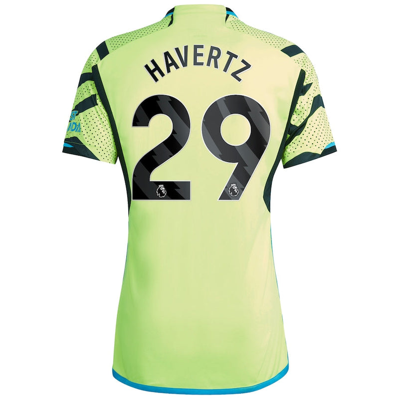 Kai Havertz Arsenal  2023/24 Away Player Jersey - Yellow