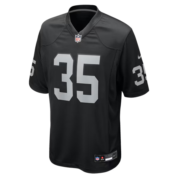 Hezekiah Masses Las Vegas Raiders Soccer Intl Team Game Jersey - Black