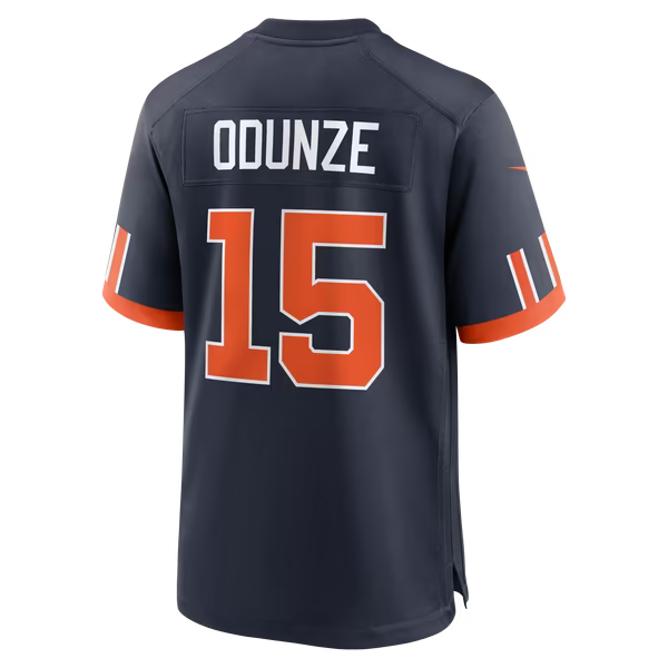 Rome Odunze Chicago Bears Soccer Intl 2026 Rivalries Collection Game Jersey - Navy
