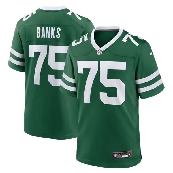 Brant Banks New York Jets Soccer Intl Team Game Jersey - Legacy Green