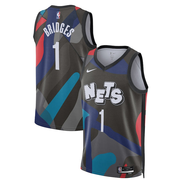 Mikal Bridges Brooklyn Nets Nike Unisex 2023/24 Swingman Jersey - Black - City Edition