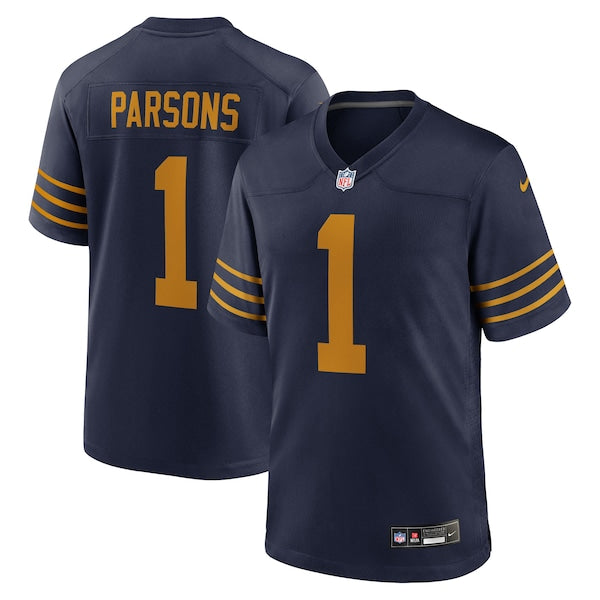 Soccer Intl Micah Parsons Green Bay Packers Game Jersey Navy