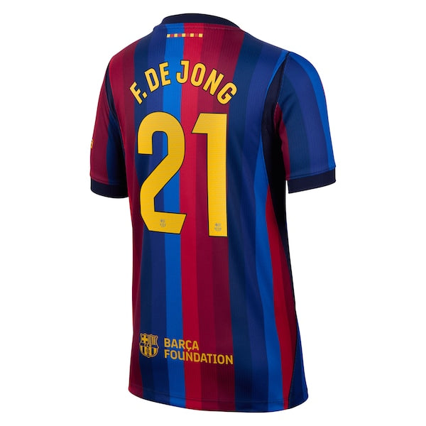 Soccer Intl Frenkie De Jong Barcelona 2026/27 Home Stadium Replica Jersey Red