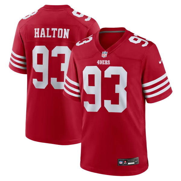 Gracen Halton San Francisco 49ers Soccer Intl Team Game Jersey - Scarlet