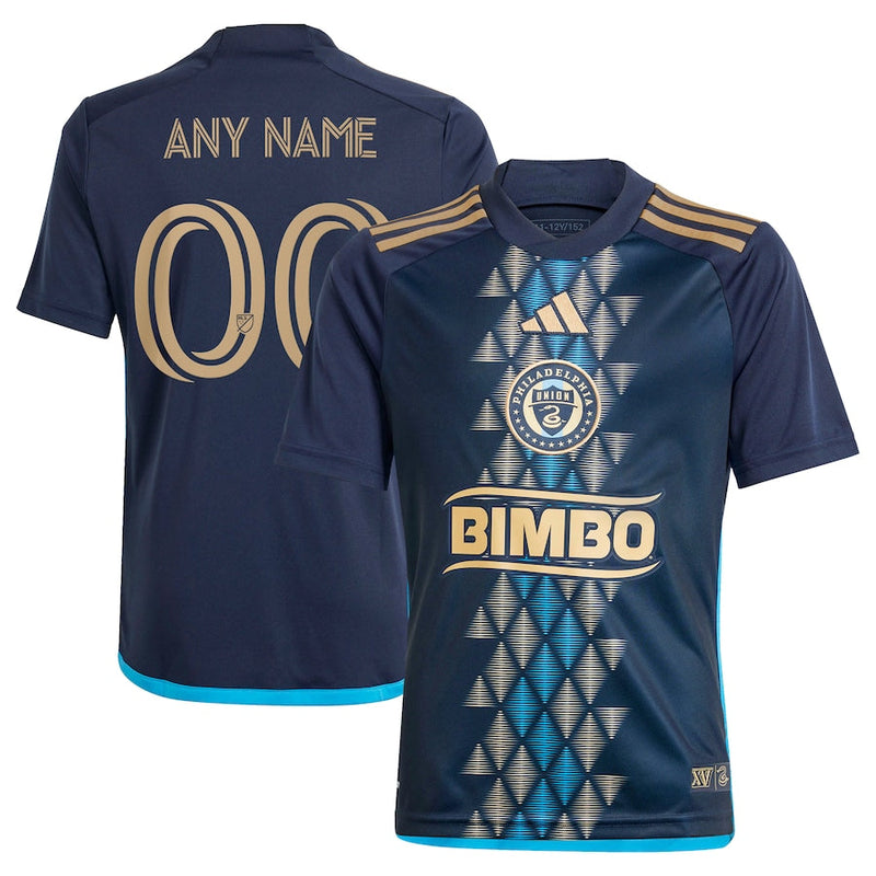 Philadelphia Union   2024 The XV Kit  Custom Jersey – Navy