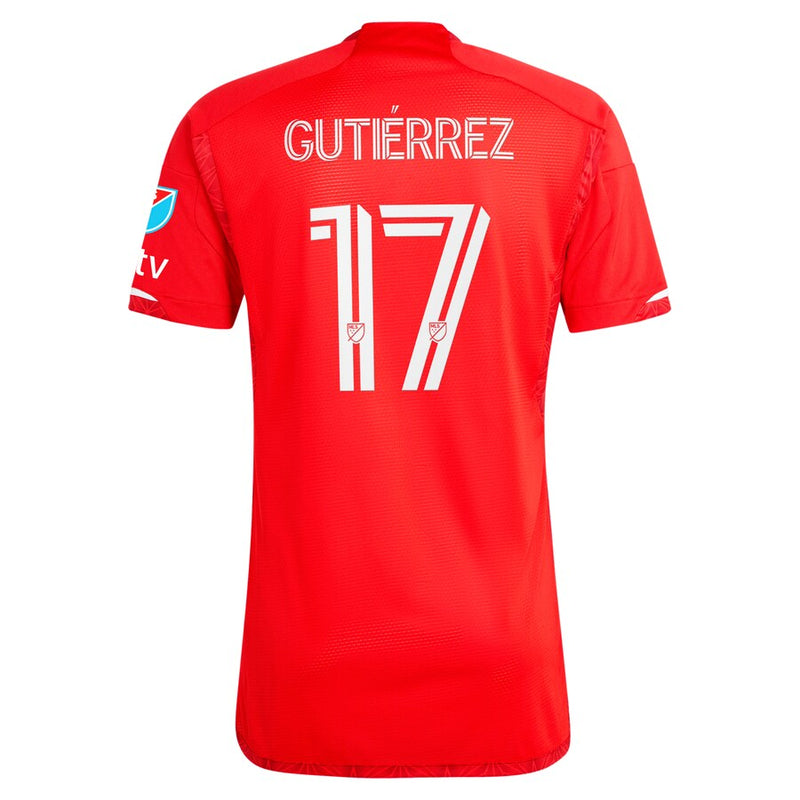 Brian Gutiérrez Chicago Fire  2024 Return To Red Authentic Player Jersey – Red