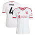 Virgil van Dijk Liverpool Soccer Intl 2026/27 Away Replica Jersey - White