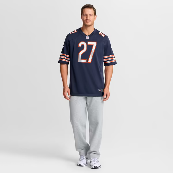 Anthony Johnson Chicago Bears Soccer Intl Team Game Jersey - Navy