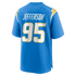 Soccer Intl Jefferson Los Angeles Chargers Soccer Intl Team Game Jersey - Powder Blue