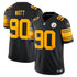 T.J. Watt Pittsburgh Steelers Soccer Intl Alternate Vapor F.U.S.E. Stitched Limited Jersey - Black