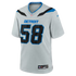Penei Sewell Detroit Lions Soccer Intl 2026 Rivalries Collection Game Jersey - Silver