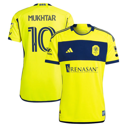 Hany Mukhtar Nashville SC 2024 The 615 Kit  Player Shirt - Yellow