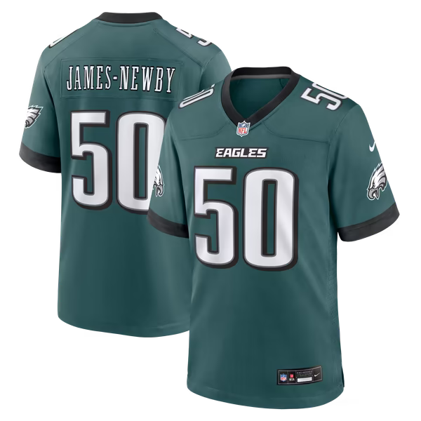 Keyshawn James-Newby Philadelphia Eagles Soccer Intl Team Game Jersey - Midnight Green