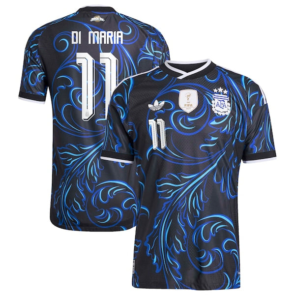 Soccer Intl Angel Di Maria Argentina National Team 2026 Away Authentic Jersey Black