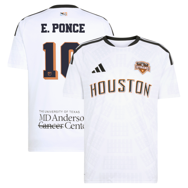 Ezequiel Ponce Houston Dynamo FC Soccer Intl 2026 Archive Replica Jersey - White