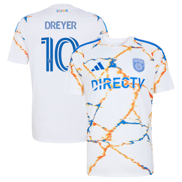Anders Dreyer San Diego FC Soccer Intl  2026 Unprecedented Unity Kit Replica Jersey - White
