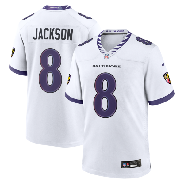 Soccer Intl Lamar Jackson Baltimore Ravens Game Jersey White