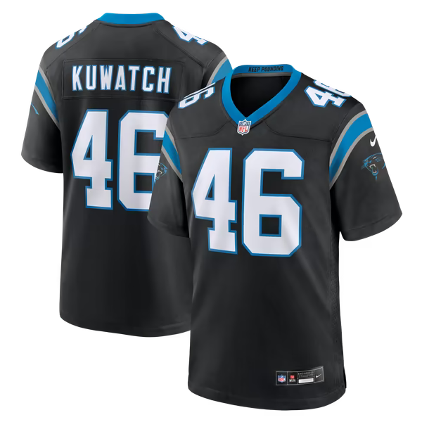 Jackson Kuwatch Carolina Panthers Soccer Intl Team Game Jersey - Black