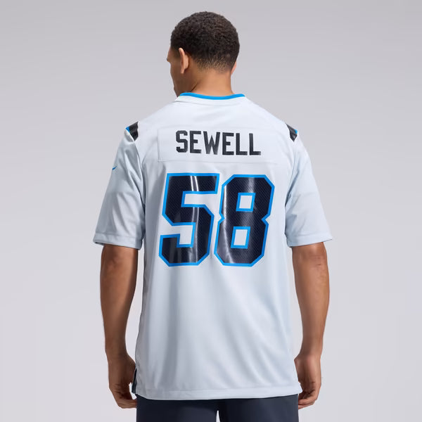 Penei Sewell Detroit Lions Soccer Intl 2026 Rivalries Collection Game Jersey - Silver