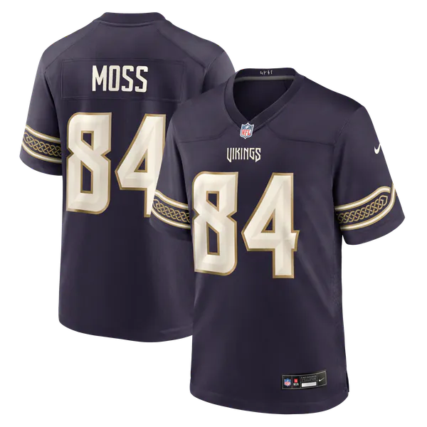 Randy Moss Minnesota Vikings Soccer Intl 2026 Rivalries Collection Game Jersey - Purple