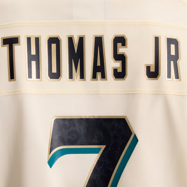 Brian Thomas Jr. Jacksonville Jaguars Soccer Intl 2026 Rivalries Collection Game Jersey - Natural