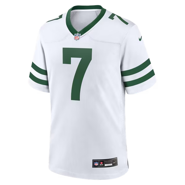 Geno Smith New York Jets Soccer Intl Game Jersey - Legacy White