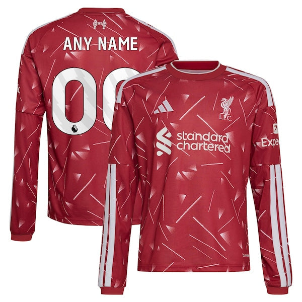 Soccer Intl Liverpool 2026/27 Home Replica Custom Long Sleeve Jersey Red