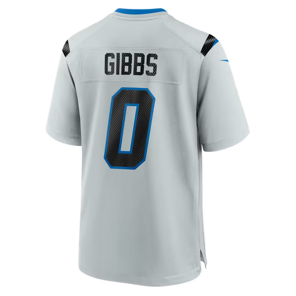 Jahmyr Gibbs Detroit Lions Soccer Intl 2026 Rivalries Collection Game Jersey - Silver